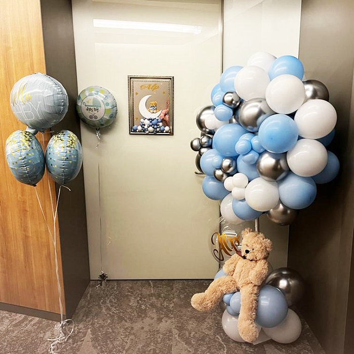 Ayıcıklı Dekoratif Balon Buketi