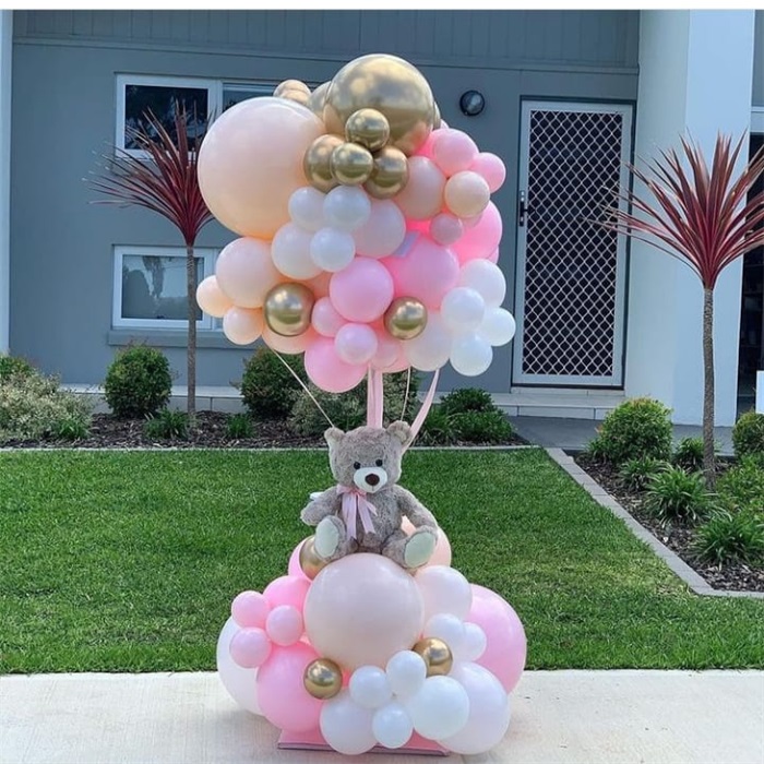 Ayıcıklı Sürpriz Balon Buket Aranjman