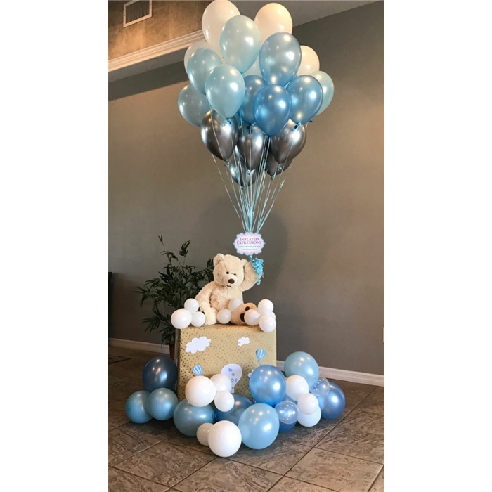 Ayıcıklı Sürpriz Balon Buketi