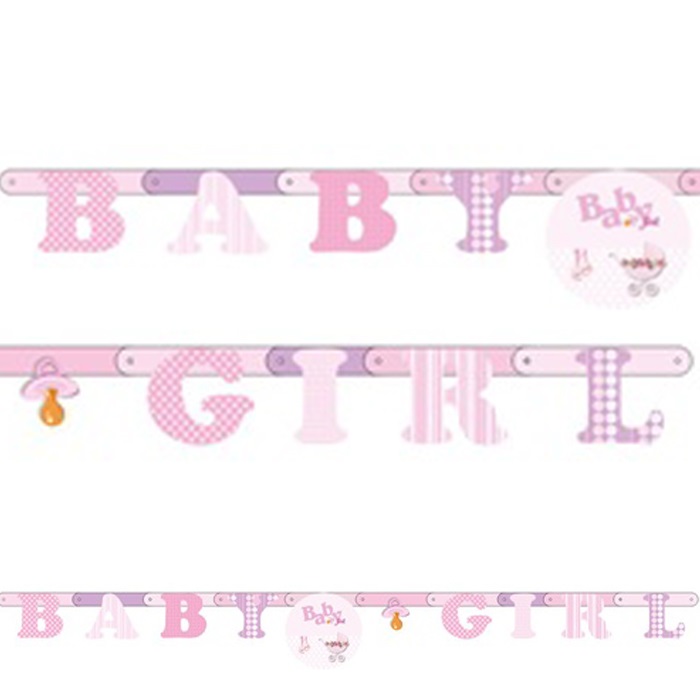 Cinsiyet Belirleme Partisi Baby Girl Banner