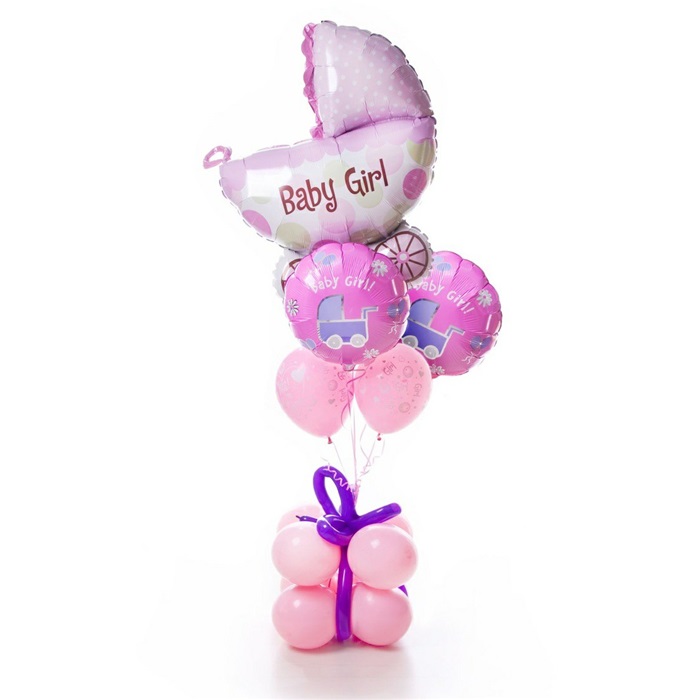 Baby Girl Konsept Balon Buket Aranjman