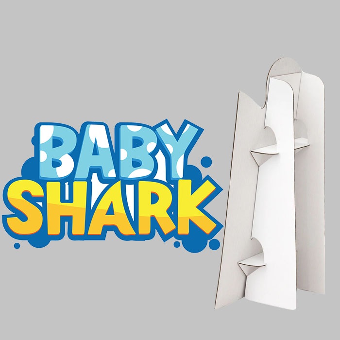 Baby Shark Logo Ayaklı Pano
