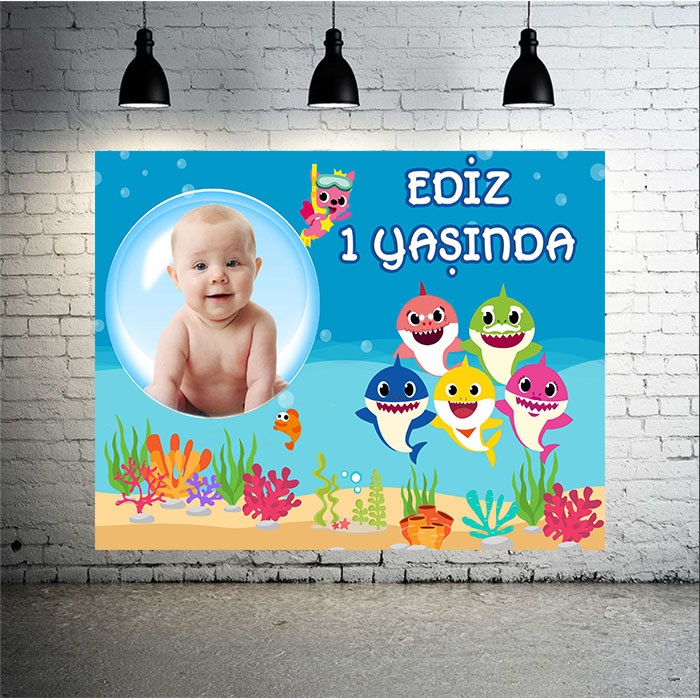 Baby Shark Özel Afiş