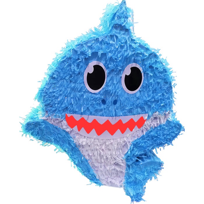 Mavi Renkli Baby Shark Pinyata