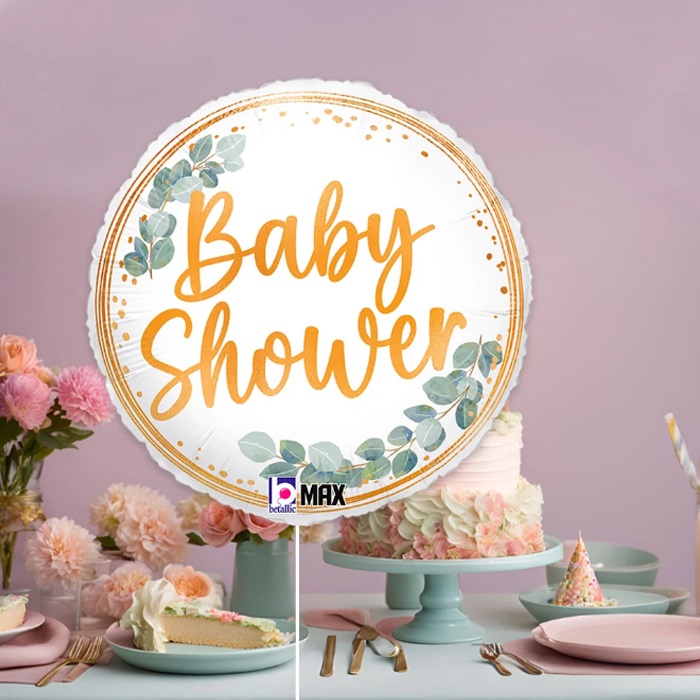 Baby Shower Eucalyptus Grabo Folyo Balon
