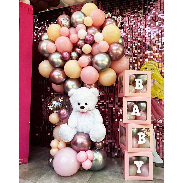 Baby Yazılı Kutu Balon Aranjmanı