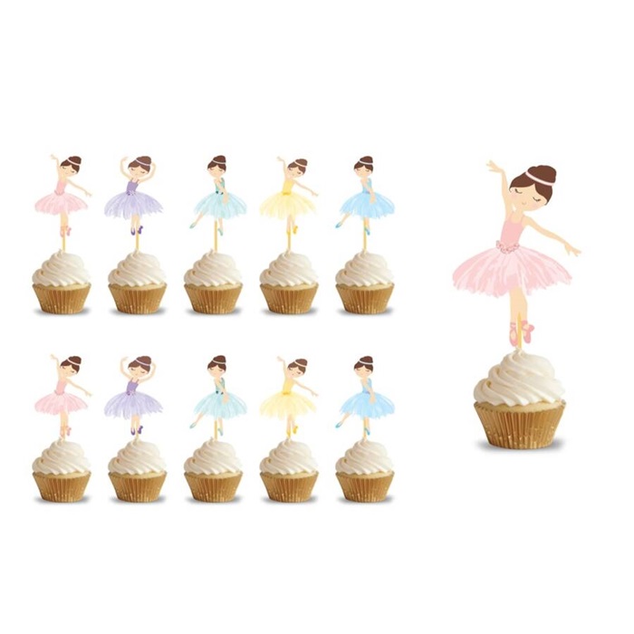 Balerin Cupcake Kürdan Süs