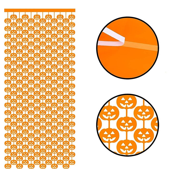 Balkabağı Turuncu Renkli Kapı Perdesi