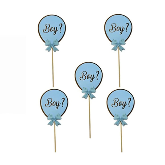 Balonlu Boy Yazılı Çubuklu Konuşma Balonu