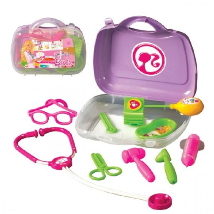 Barbie Çantalı Doktor Seti Pembe