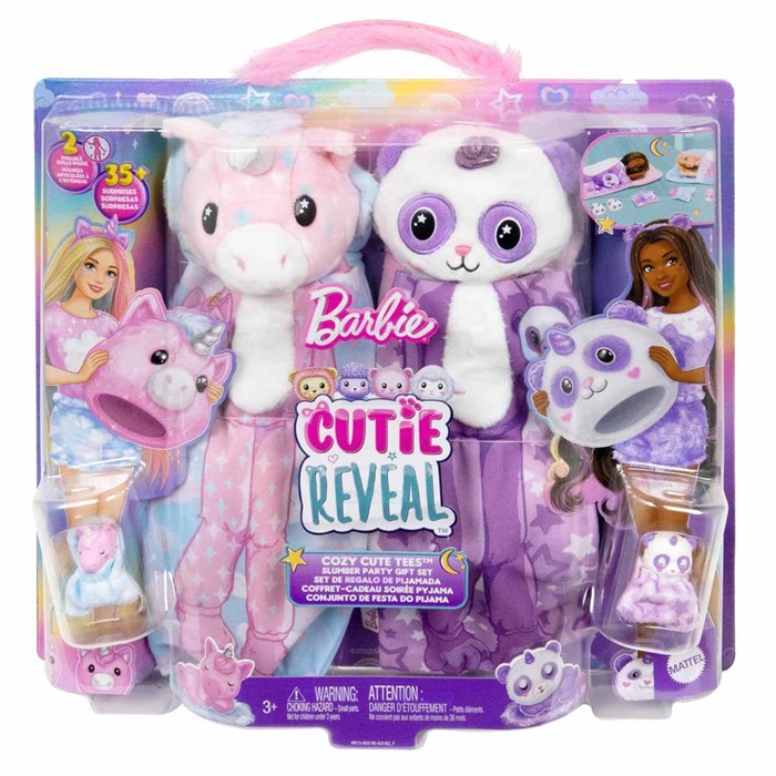 Barbie Cutie Reveal Pijama Partisi Oyun Seti
