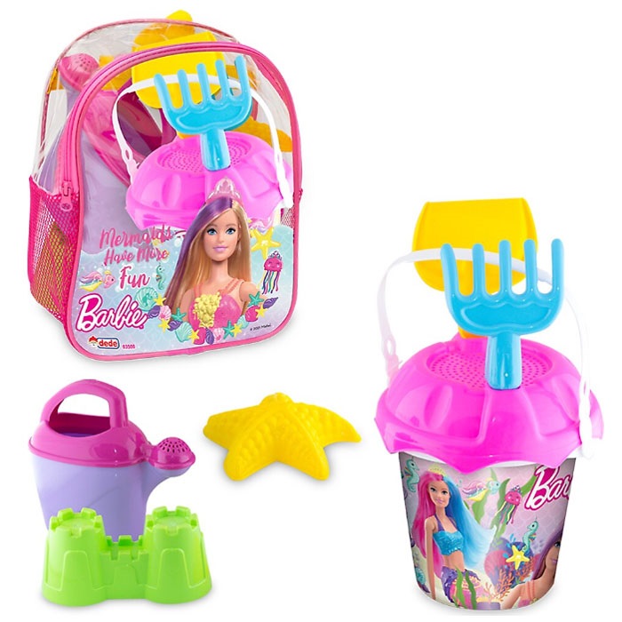 Barbie Resimli Sırt Çantalı Plaj Oyuncak Seti