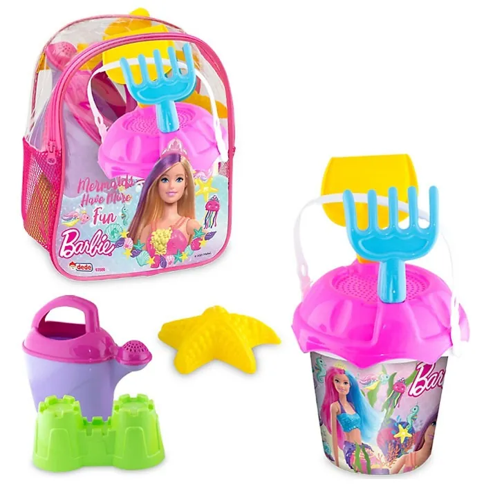 Barbie Resimli Sırt Çantalı Plaj Oyuncak Seti