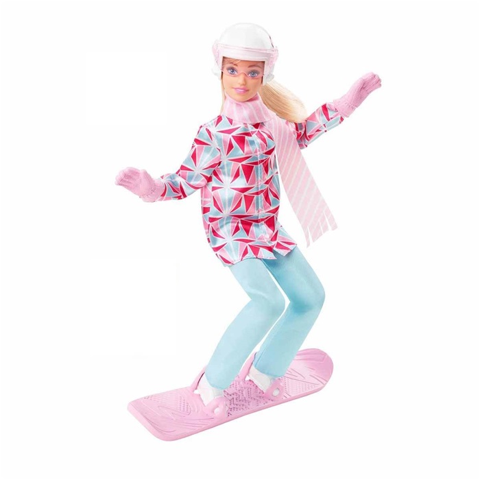 Barbie Snowboard Sporcusu Bebek Oyuncak