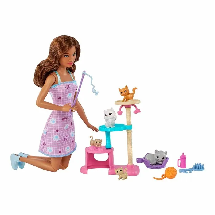 Barbie Ve Yavru Kedileri Oyun Seti