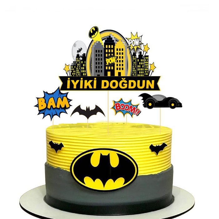 Batman Pasta Süsleme Seti