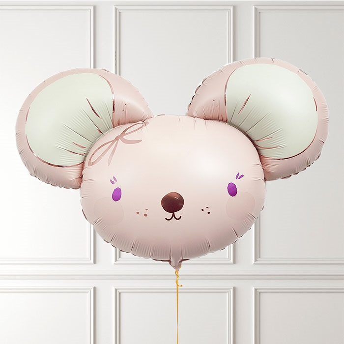 Bebek Pembe Fare Şekilli Balon