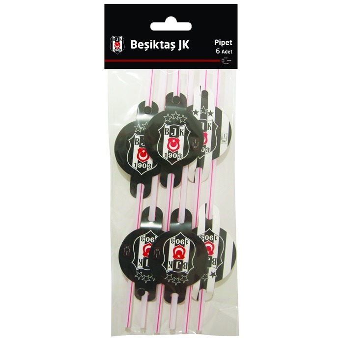 Beşiktaş Baskılı Plastik Pipet