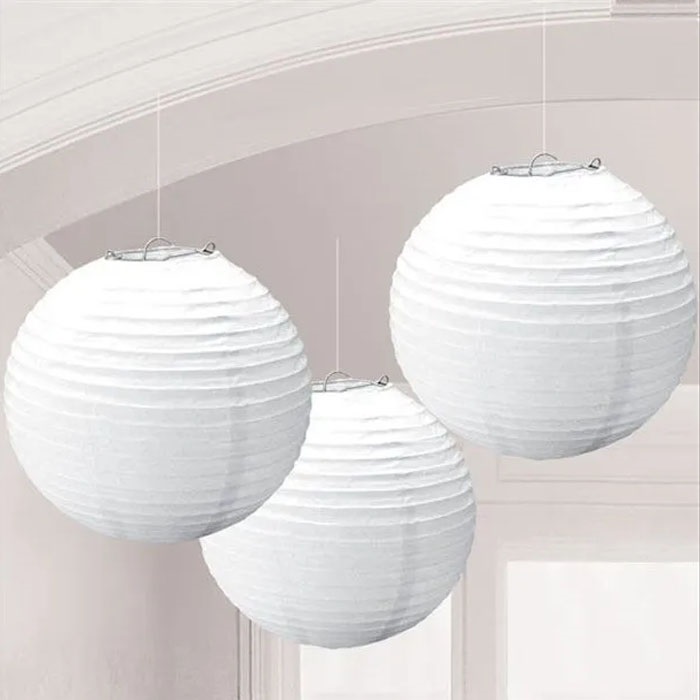 Amscan Beyaz Fenerler Süs