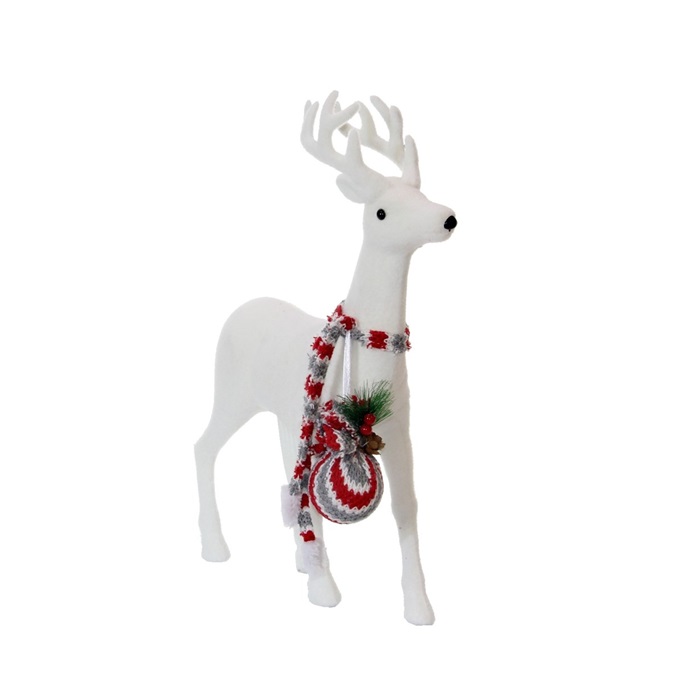 Beyaz Geyik Dekor Süs