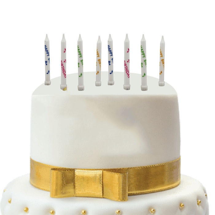 İnce Beyaz Happy Birthday Mum