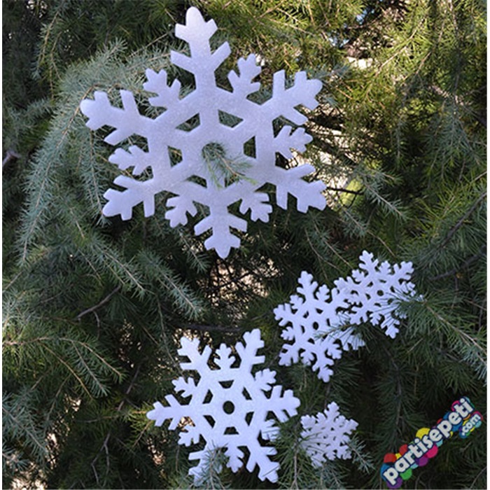 Beyaz Kar Tanesi Strafor 5 Adet