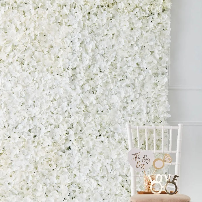 Ginger Ray Beyaz Renkli Çiçek Duvarı