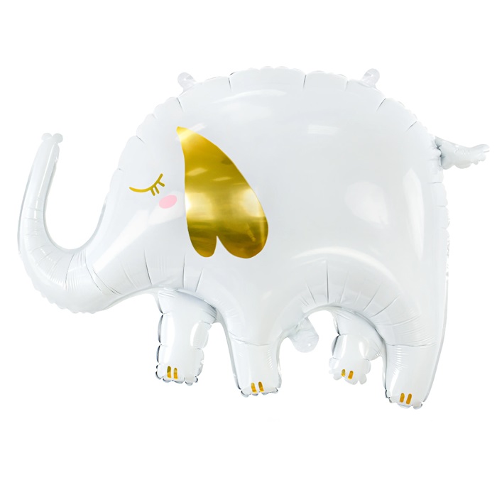 Beyaz Renkli Fil Folyo Balon