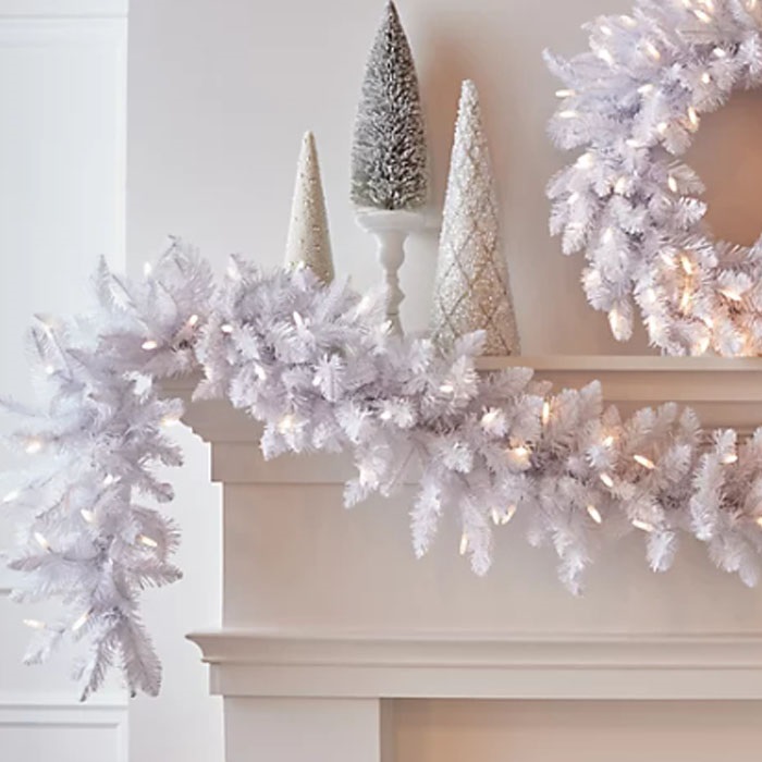 Beyaz Renkli Garland Dekor Süs