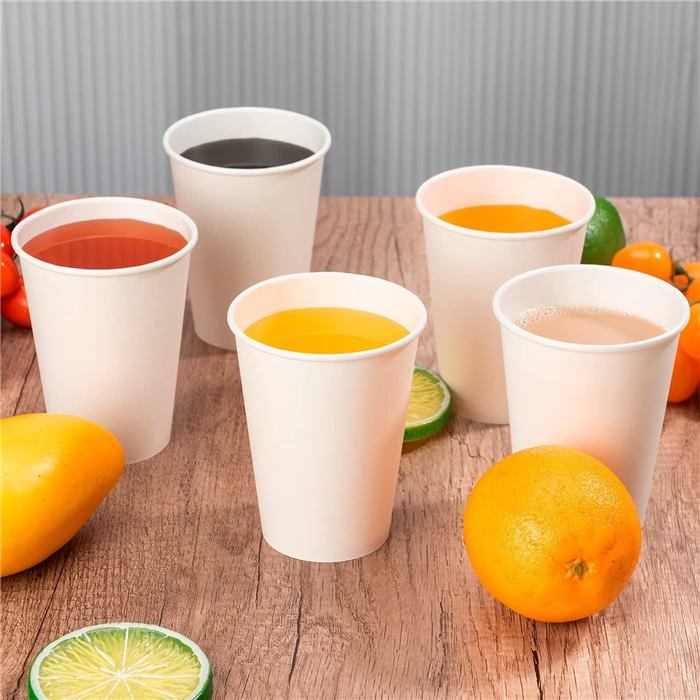 Beyaz Renkli Karton Bardak