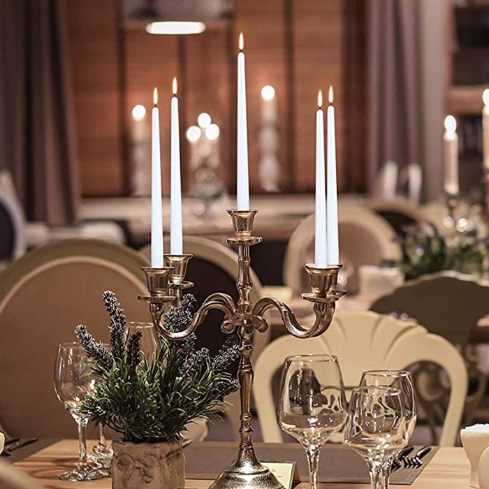 Beyaz Renkli Şamdan Mum