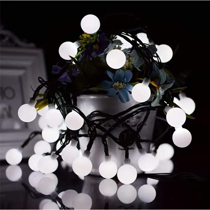 Pilli Beyaz Top Led Işık