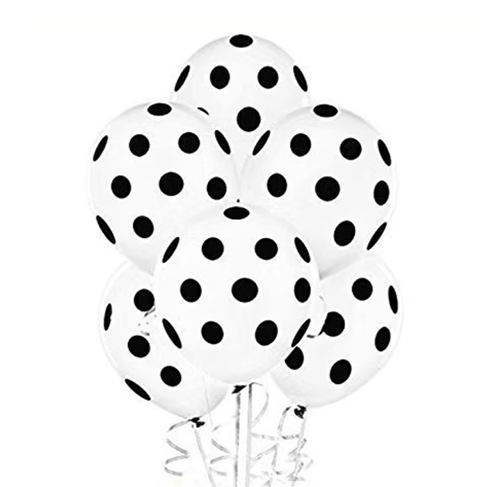 Beyaz Üzerine Siyah Balon