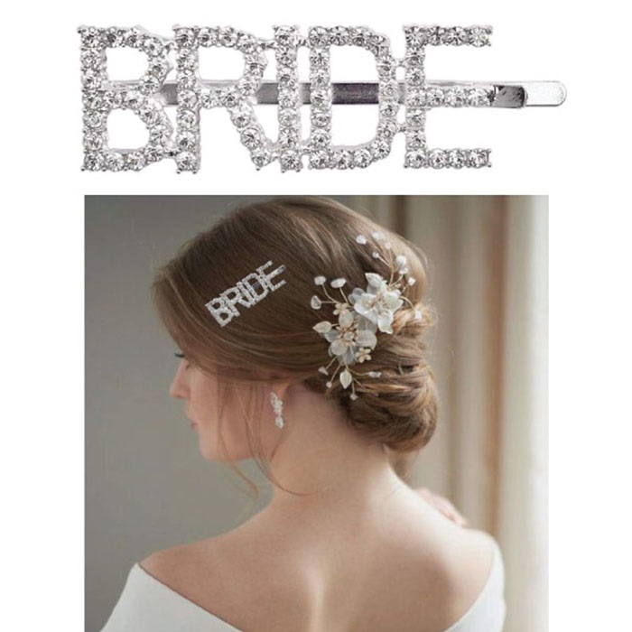 Bride Gümüş Taşlı Pens Toka