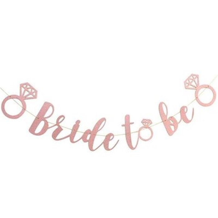 Rose Gold Renkli Bride To Be Banner
