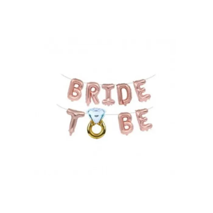 Rose Gold Renkli Bride To Be Balon Seti