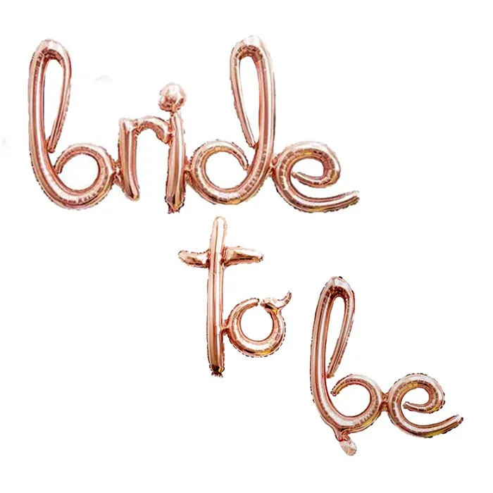 Gold Rose Bride To Be Folyo Balon