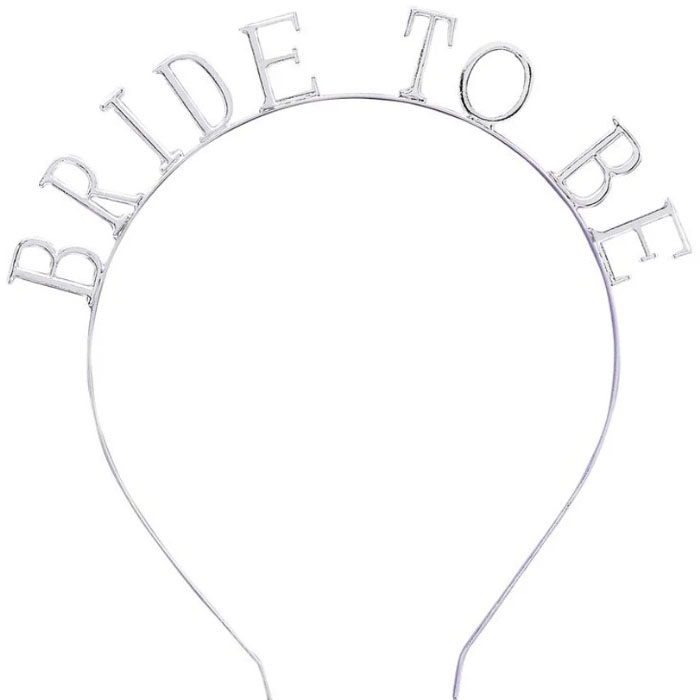 Gümüş Renkli Bride To Be Taç