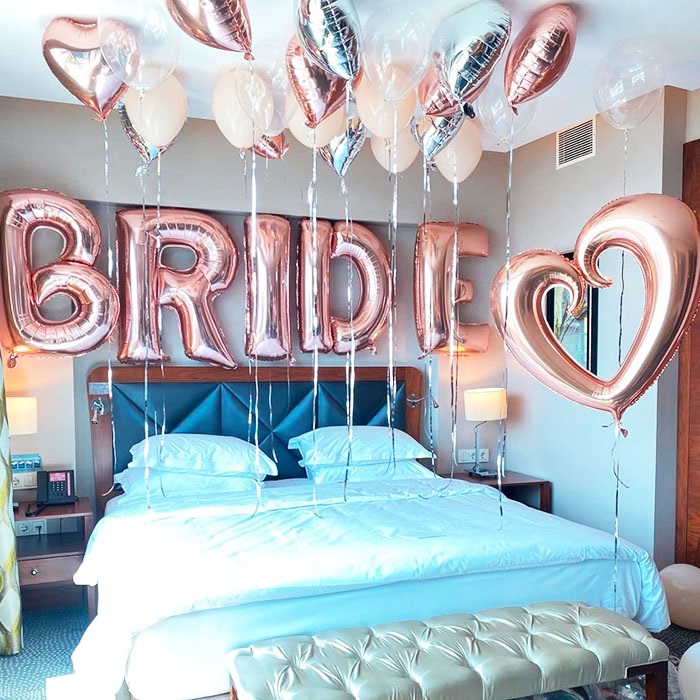 Bride To Be Partisi Balonlarla Oda Süsleme
