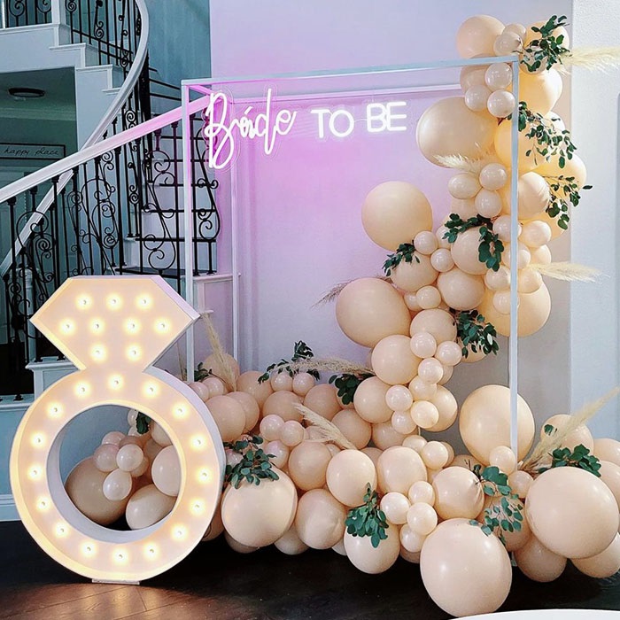 Bride To Be Partisi Kare Tag Süsleme