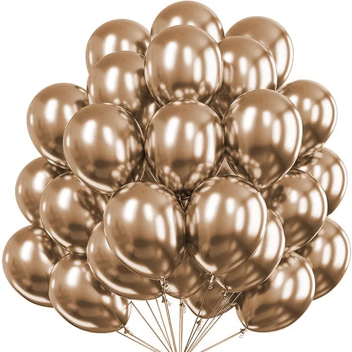 Bronz Renkli Krom Balon