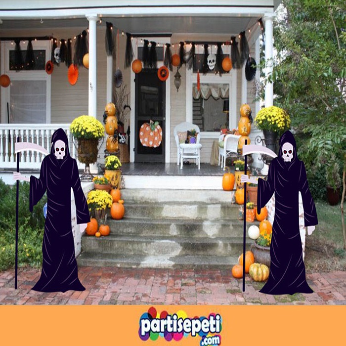 Cadılar Bayramı Azrail Ayaklı Pano