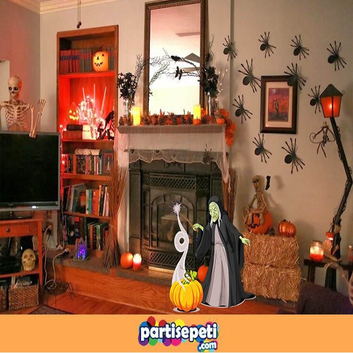 Cadılar Bayramı Cadı Ayaklı Pano