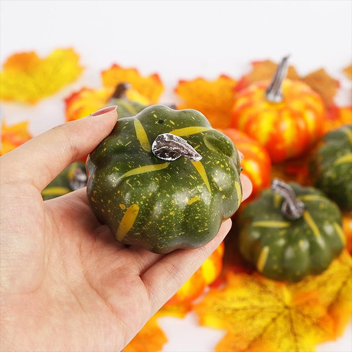 Yeşil Renkli Balkabağı Dekoratif Süs