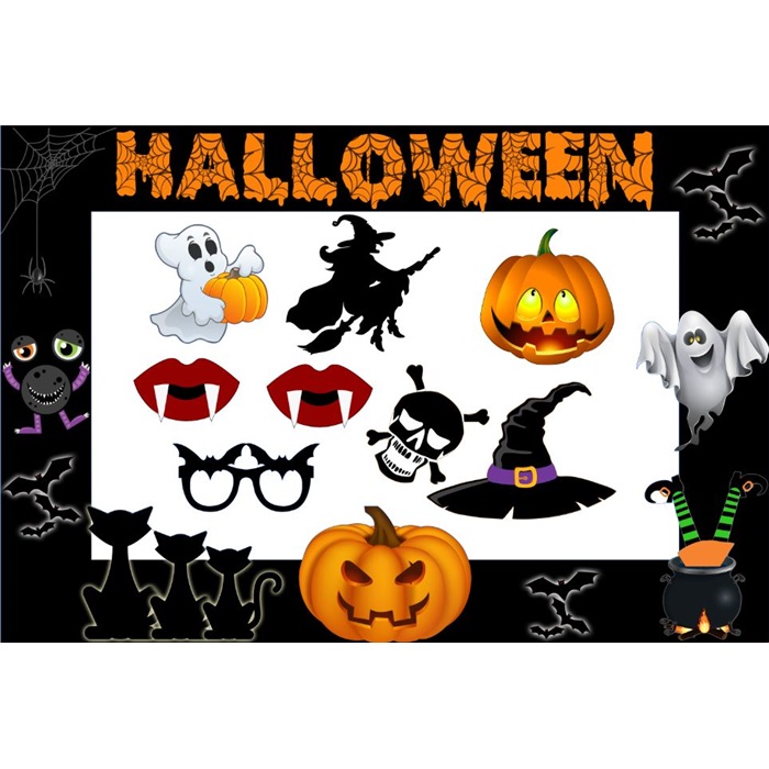 Cadılar Bayramı Halloween Standart Çerçeve Seti