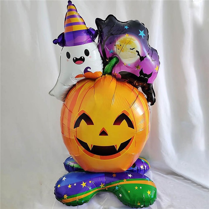 Halloween Hayaletli Balkabağı Ayaklı Balon