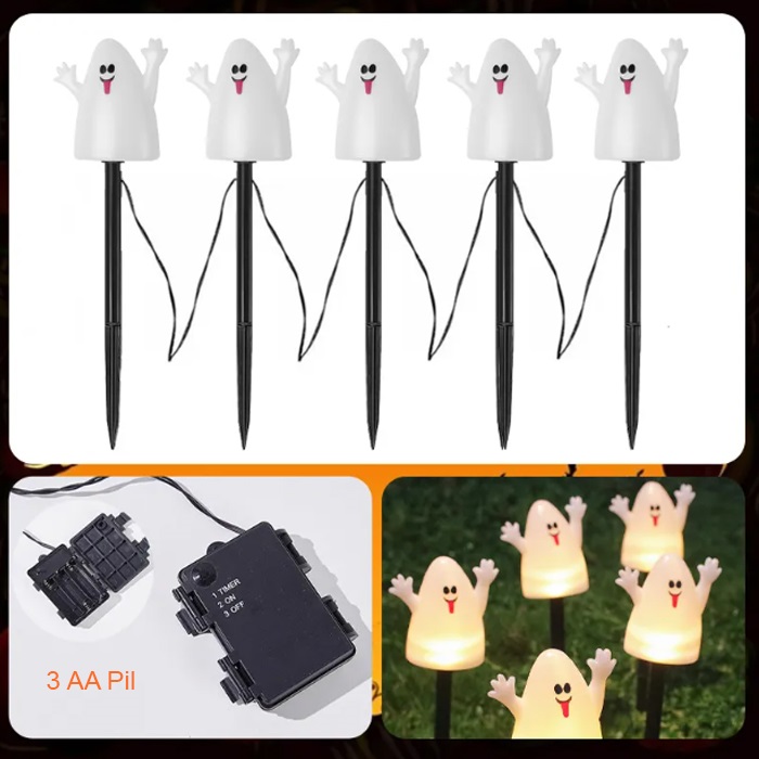 Cadılar Bayramı Kazıklı Hayelet Led Işık