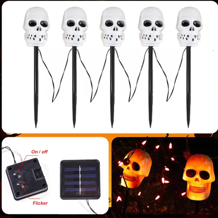 Cadılar Bayramı Kazıklı İskelet Led Işık