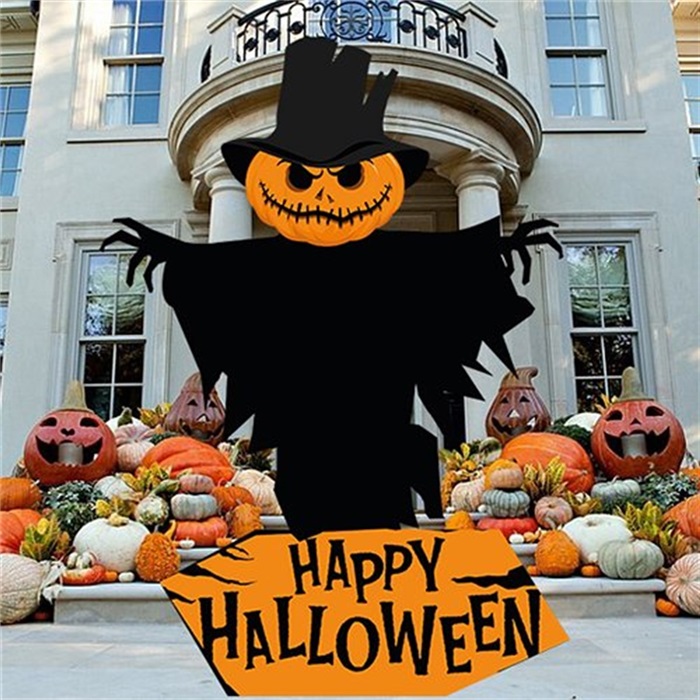 Cadılar Bayramı Korkuluk Ayaklı Pano