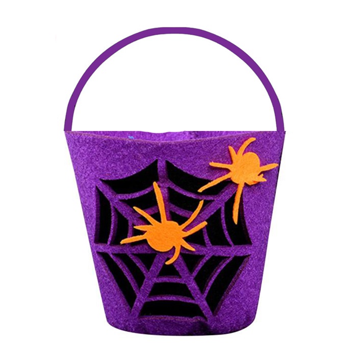 Cadılar Bayramı Mor Renkli Şeker Çantası